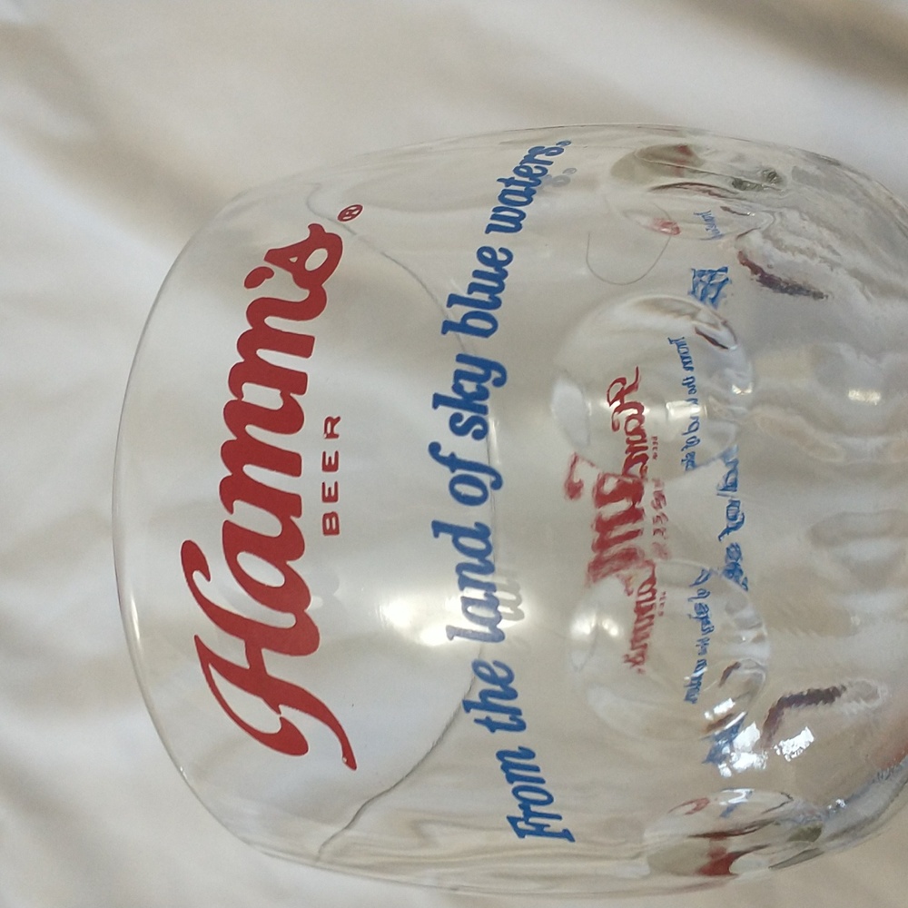 Vintage Hamms Thumbprint Beer Glass Goblet - Picture 3 of 5